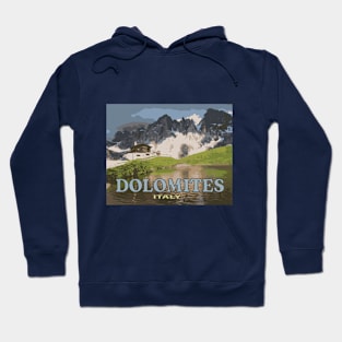 Dolomites vintage poster Hoodie